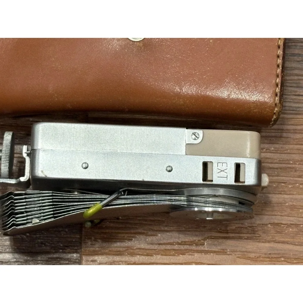 Vintage Hermes Exposure Rangefinder Fan CombiMeter IIa LOOK Japan + Leather Case